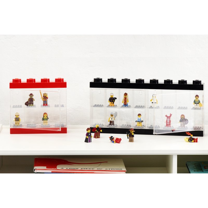 LEGO vitrine à figurines 8, noir, empilable